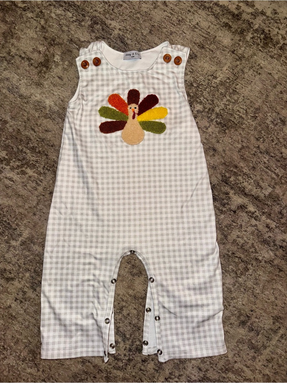 Plaid Turkey French Knot Longall